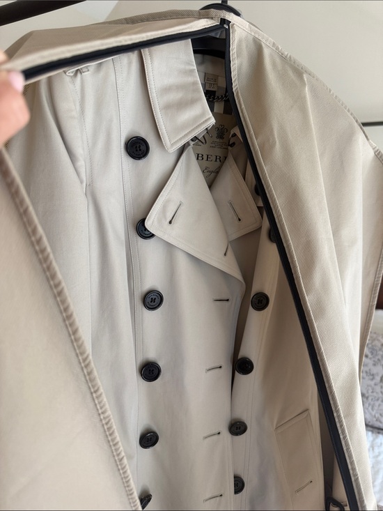Burberry Jackets & Blazers - Burberry Beige Double-Breasted Trench Coat